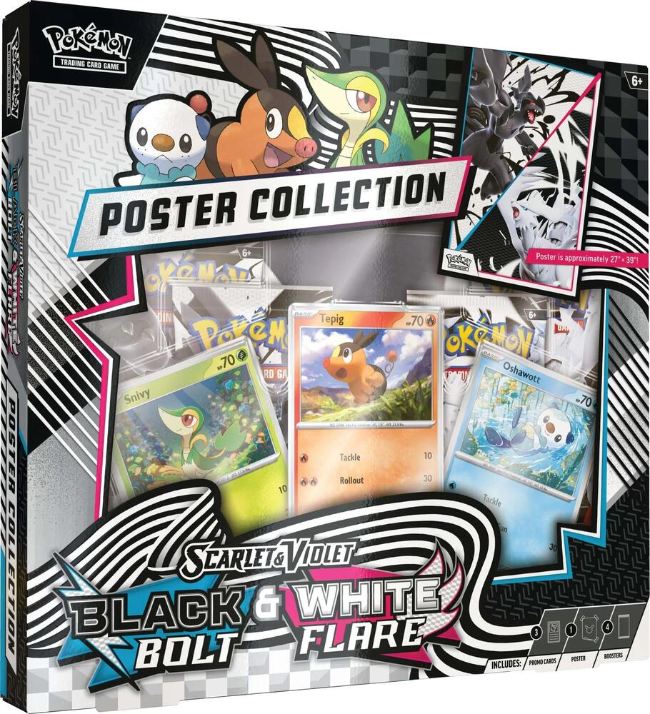 Pokemon TCG Black Bolt and White Flare Unova Poster Collection SV10.5