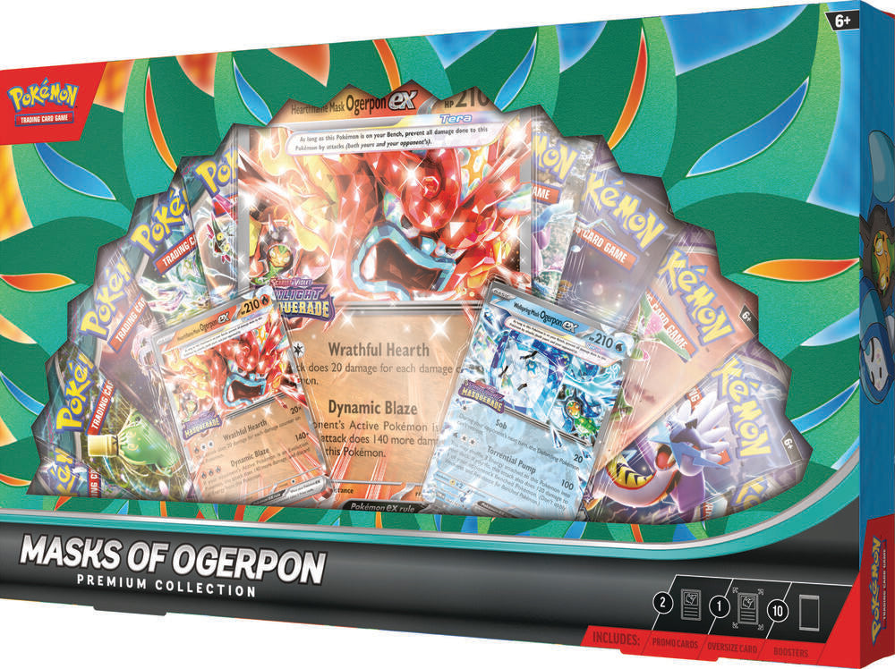 pokemon oversized booster pack Buy Pokemon TCG Masks of Ogerpon Premium Collection