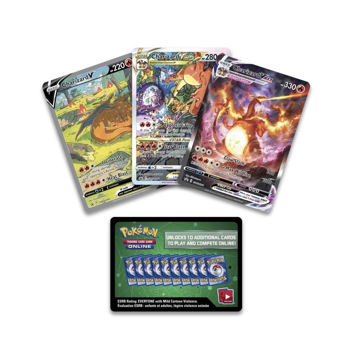 Pokemon TCG Charizard Ultra Premium Collection - Booster Pack Cards