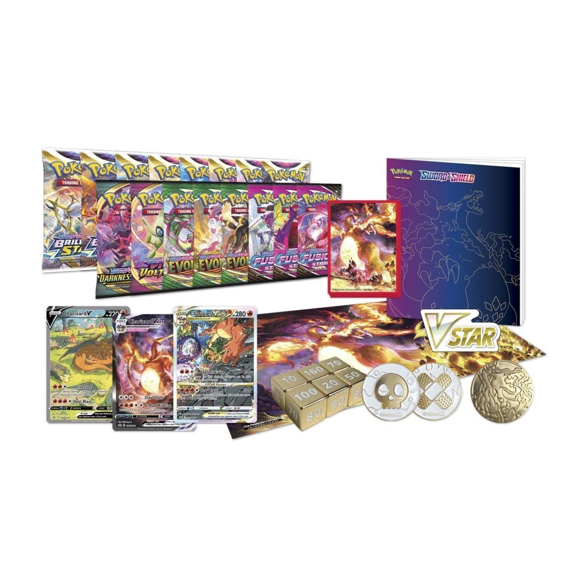 Pokemon TCG Charizard Ultra Premium Collection - Booster Pack Cards