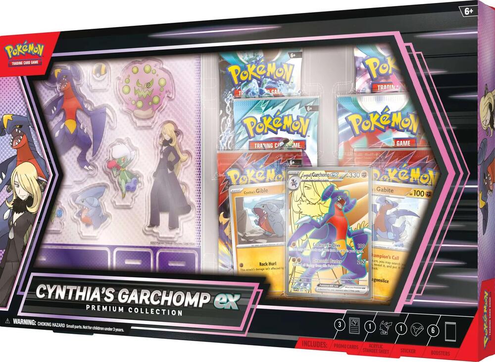 Pokemon TCG Cynthia's Garchomp EX Premium Collection - Booster Pack Cards