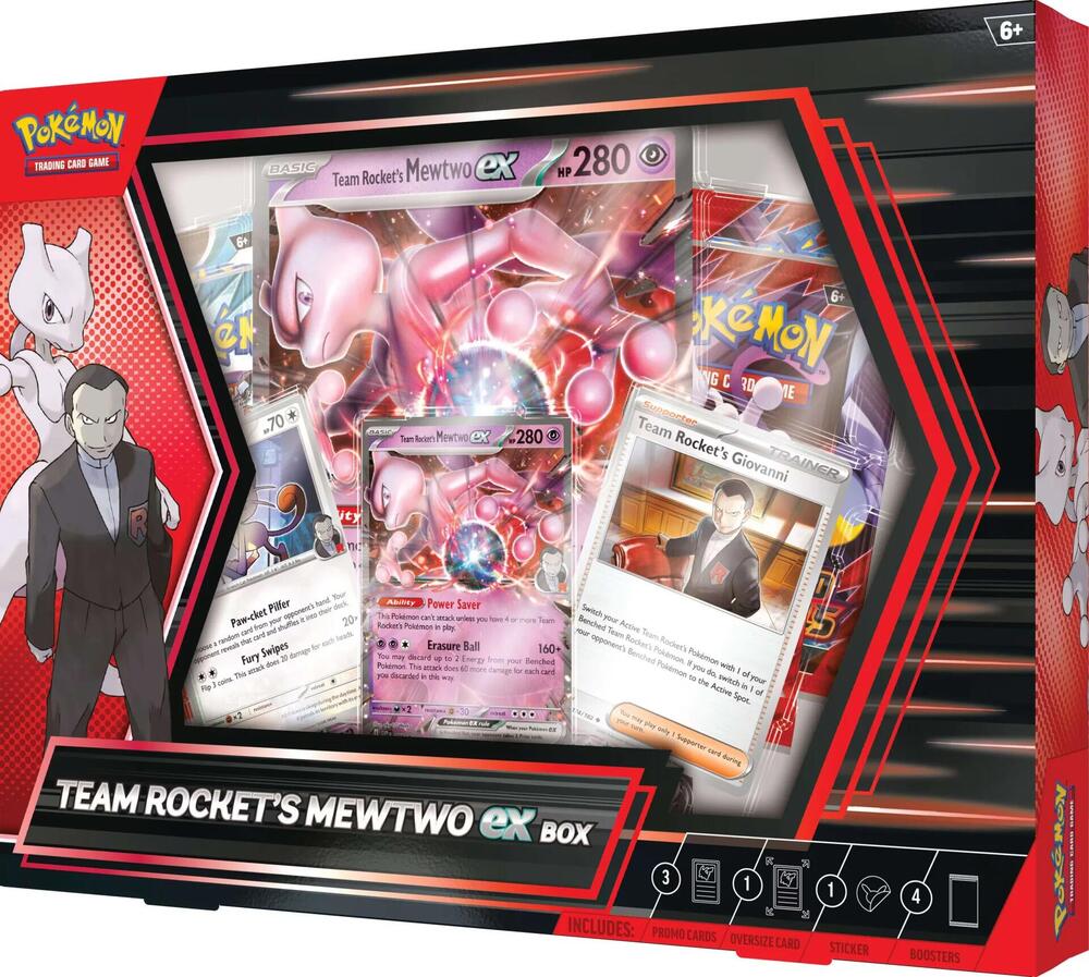 Pokemon TCG Team Rocket's Mewtwo ex Box