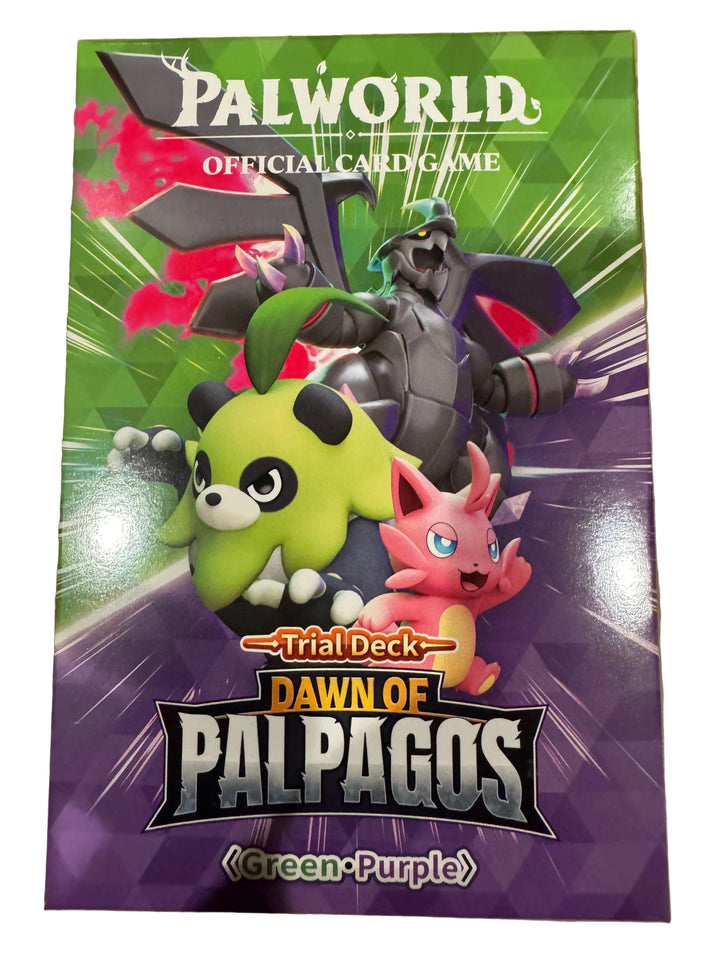 Palworld Dawn of Palpagos Trial Deck Green and Purple TD02