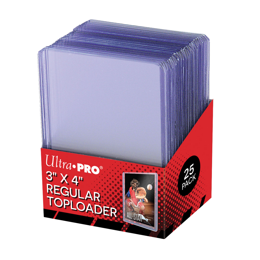 Ultra Pro 3x4 inch Regular Toploaders 35pt 25 count pack