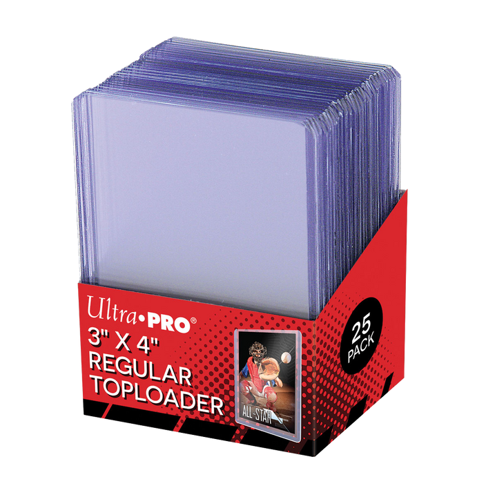 Ultra Pro 3x4 inch Regular Toploaders 35pt 25 count pack