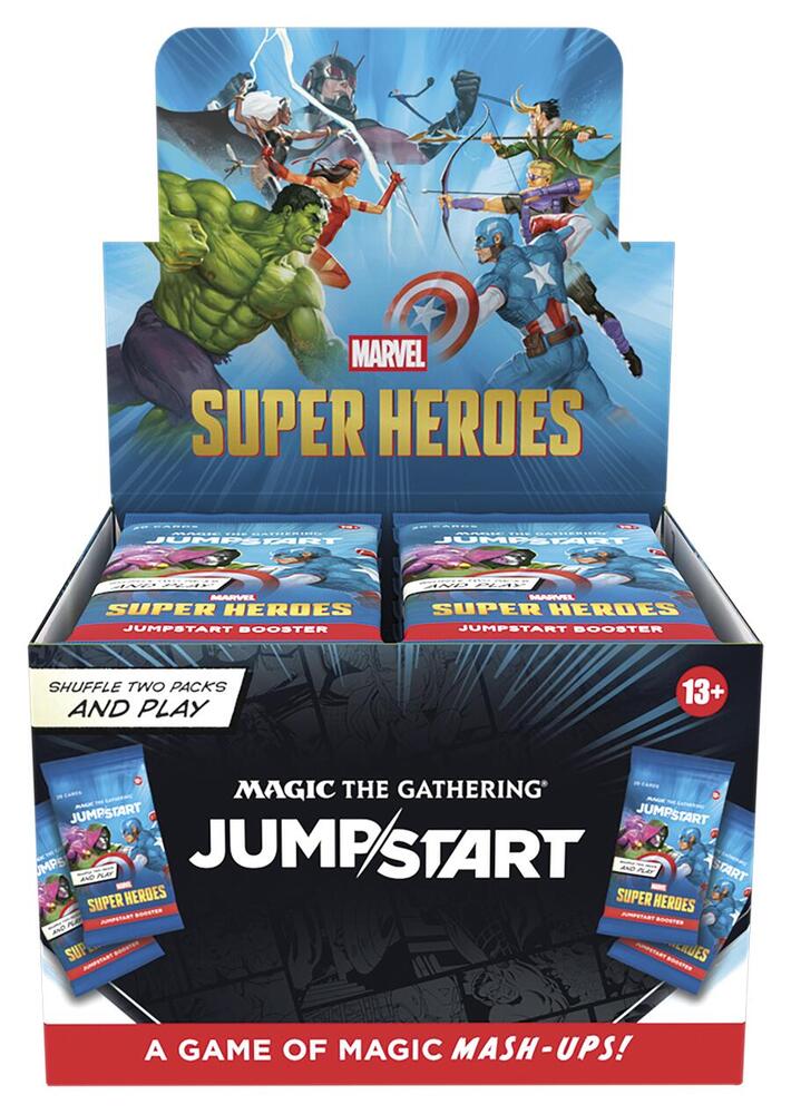 Magic The Gathering Marvel Super Heroes Jumpstart Booster Display
