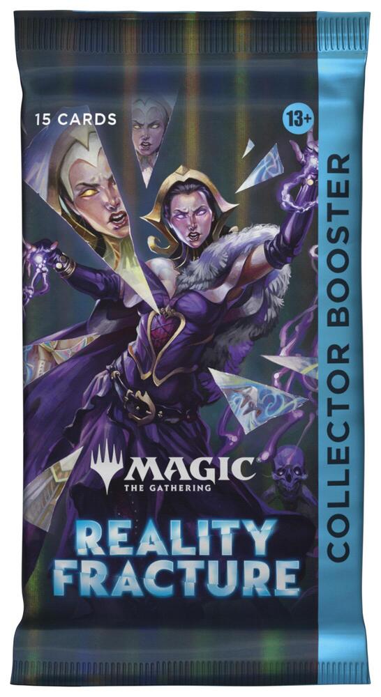 Magic The Gathering Reality Fracture Collector Booster Pack, 15 premium foil and showcase cards from the FRA set