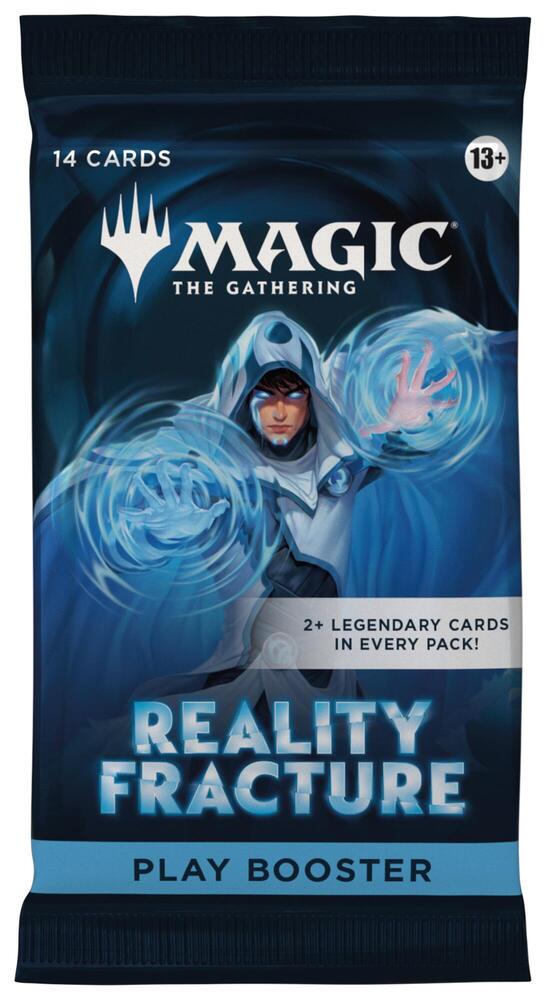 Magic The Gathering Reality Fracture Play Booster Pack, 14 cards with 1 to 3 rares or higher from the FRA set