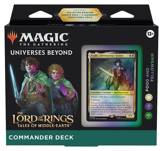 Magic The Gathering The Lord Of the Rings Tales of Middle Earth Commander Deck Food and Fellowship