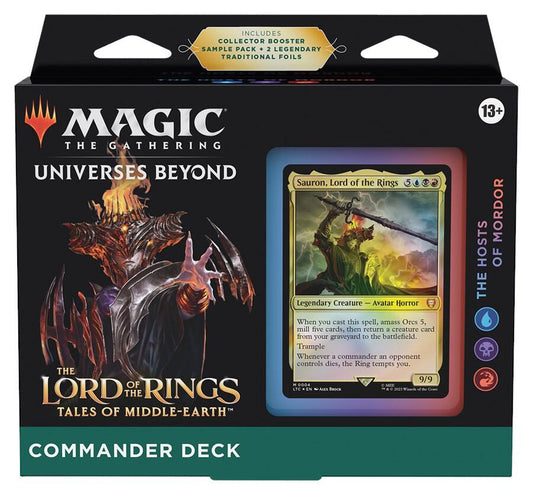 Magic The Gathering The Lord Of the Rings Tales of Middle Earth Commander Deck The Hosts of Mordor