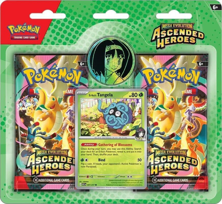 Pokemon TCG Ascended Heroes 2 Pack Blister ME 2.5 Ericka