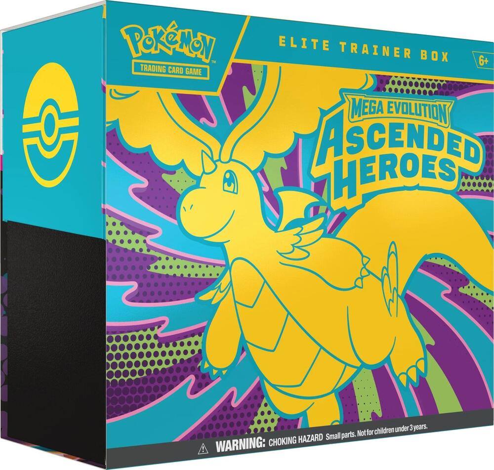 Pokemon TCG Mega Evolution Ascended Heroes Elite Trainer Box ME2.5 with 9 booster packs, N&
