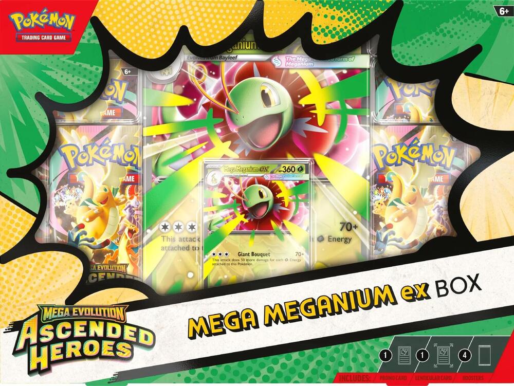 Pokemon TCG Ascended Heroes Mega Meganium EX Box