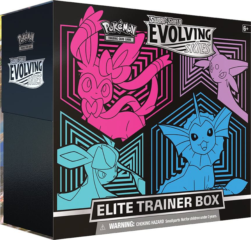 Pokemon TCG Evolving Skies Elite Trainer Box SWSH07 factory sealed