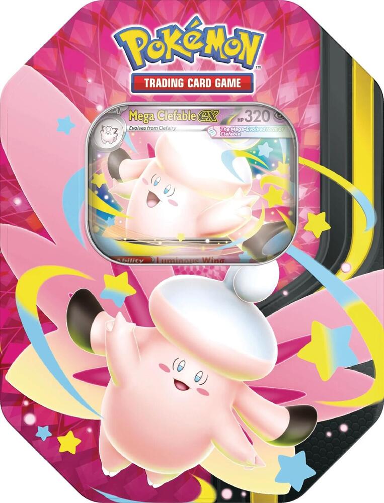 Pokemon TCG Mega Clefable ex Mega Moonlit Tin sealed