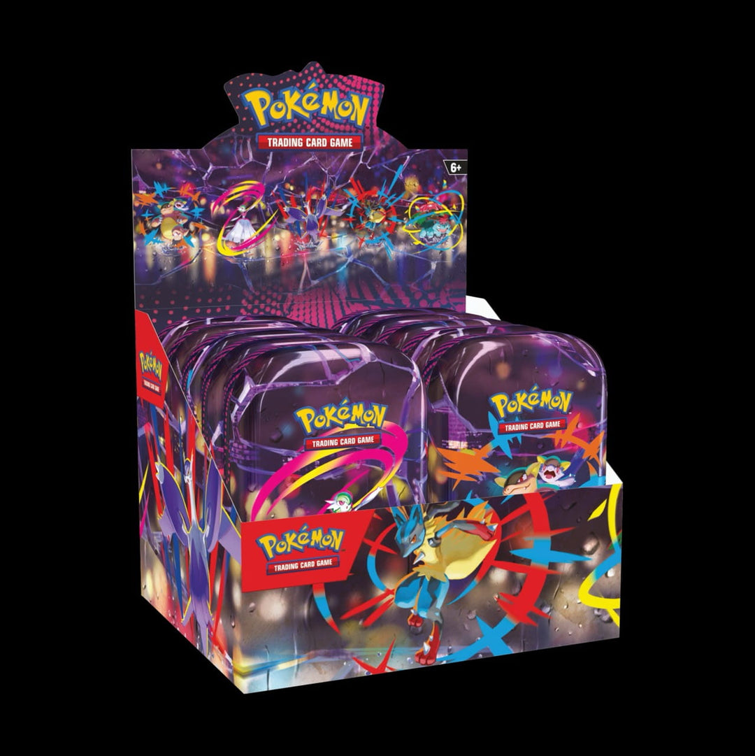 Pokemon TCG Evolutions Mega Heroes Mini Tin Display