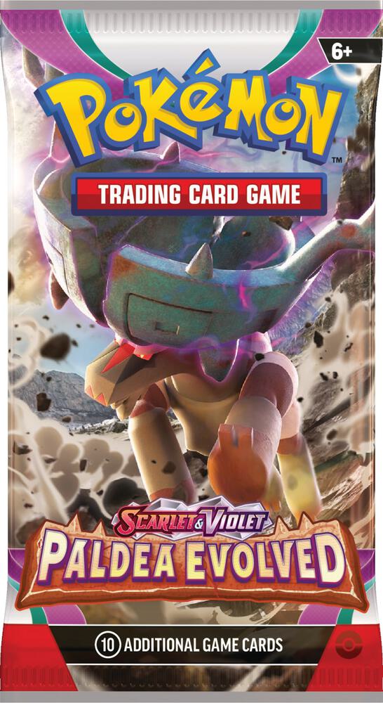 Pokemon TCG Paldea Evolved SV02 booster pack sealed with Paldean starters