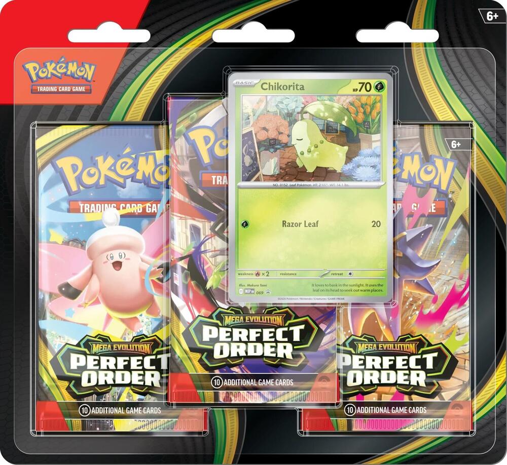 Pokemon TCG Perfect Order 3 Pack Blister ME 03