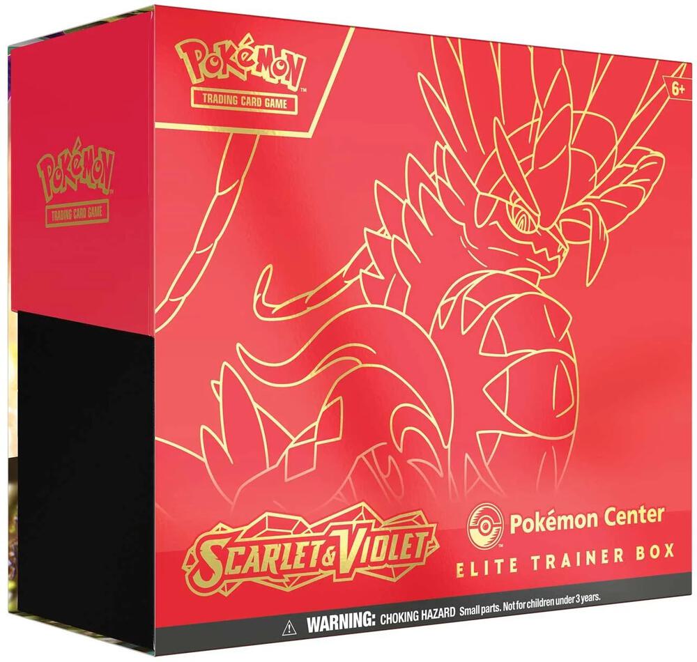 Pokemon TCG Scarlet and Violet Koraidon Pokemon Center Exclusive Elite Trainer Box SV01