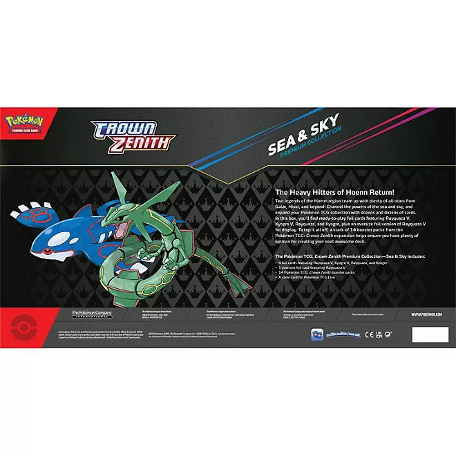 Pokemon TCG Sea and Sky Premium Collection Crown Zenith factory sealed