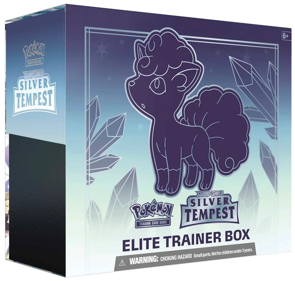 Pokemon TCG Silver Tempest SWSH12 Elite Trainer Box sealed with Alolan Vulpix
