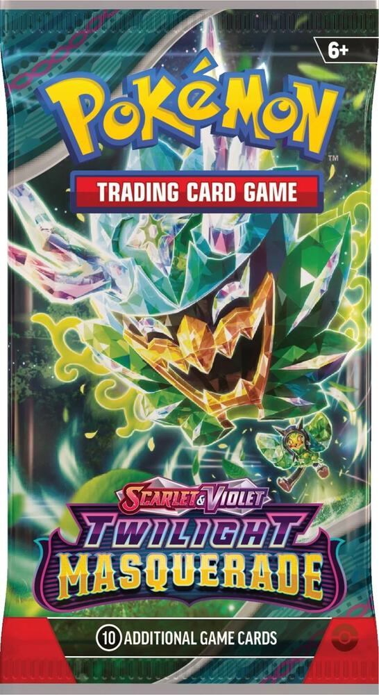 Pokemon TCG Twilight Masquerade SV06 booster pack sealed with Ogerpon artwork