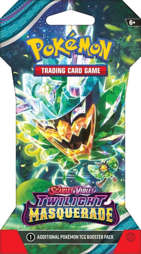 Pokemon TCG Twilight Masquerade SV06 sleeved booster pack lot 6 packs