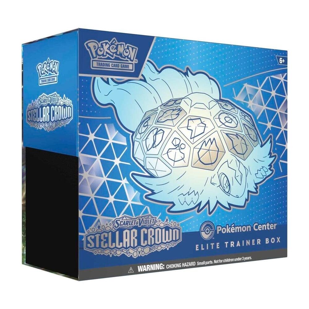Scarlet and Violet Stellar Crown Pokemon Center Elite Trainer Box SV07 factory sealed