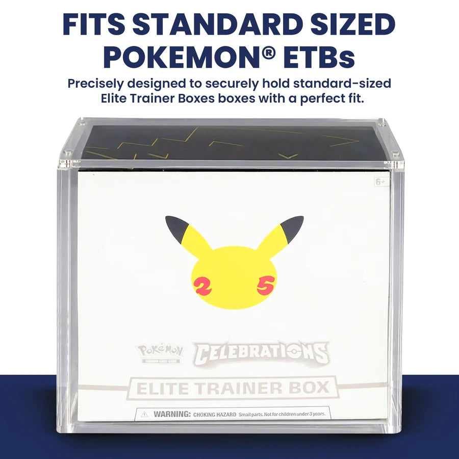 TCG Protectors Premium Pokemon Elite Trainer Box (ETB) Acrylic Case