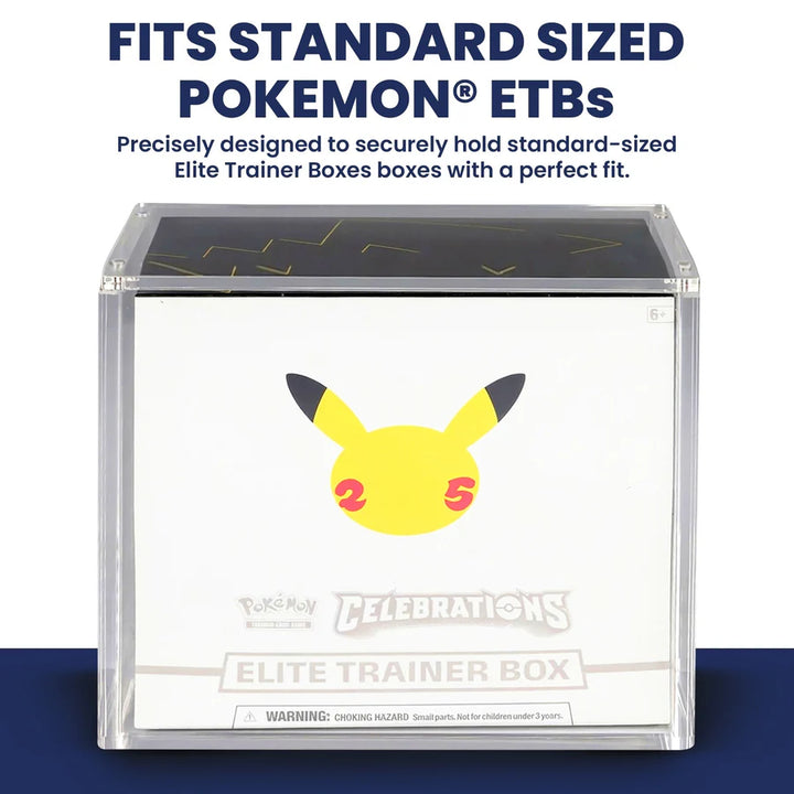 TCG Protectors Premium Pokemon Elite Trainer Box (ETB) Acrylic Case