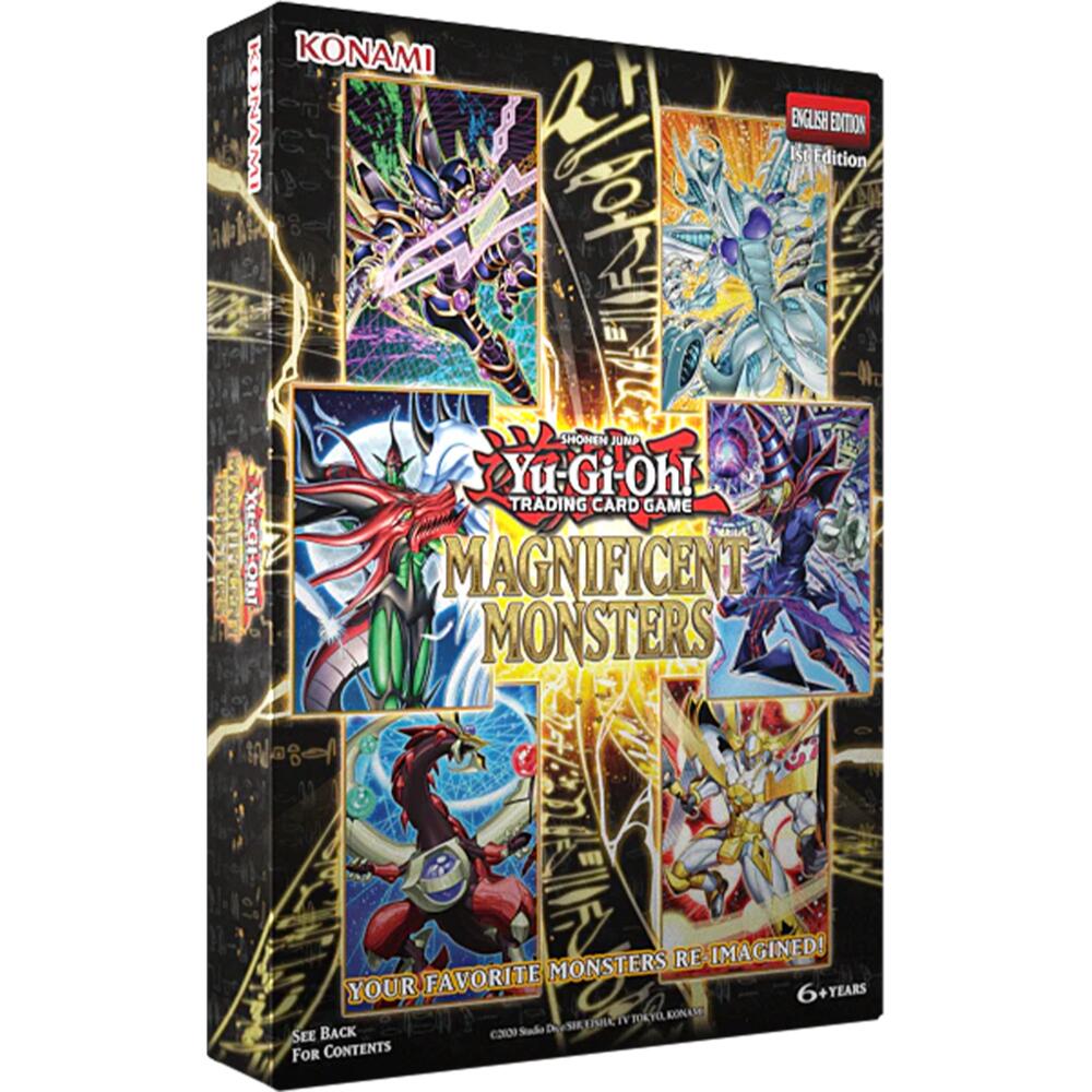 YuGiOh Magnificent Monsters Box - Yu-Gi-Oh TCG sealed box, 3 packs plus 3 Secret Rares