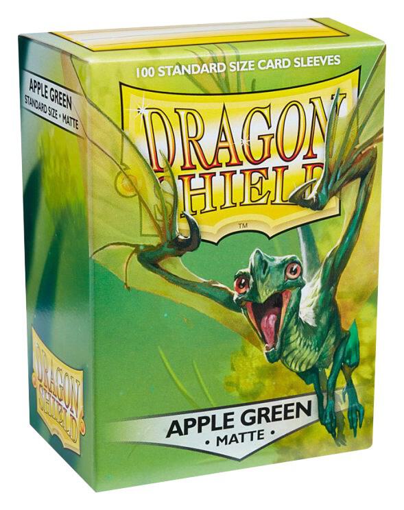 Dragon Shield Matte Sleeves Apple Green 100 Count Standard Size Card Sleeves
