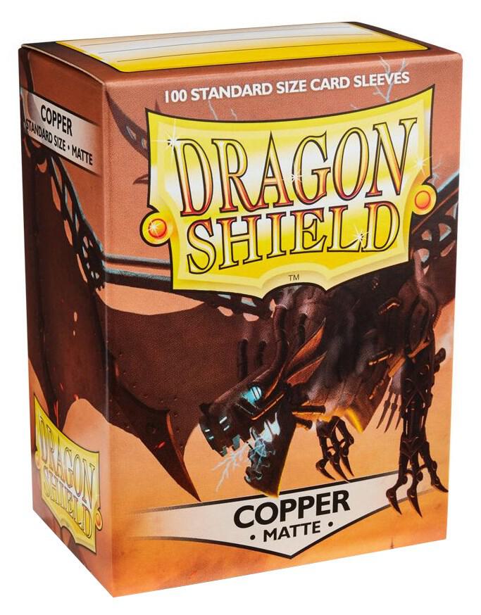 Dragon Shield Matte Sleeves Copper 100 Count Standard Size Card Sleeves