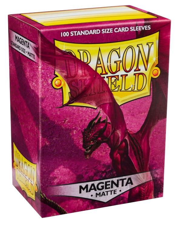 Dragon Shield Matte Sleeves Magenta 100 Count Standard Size Card Sleeves