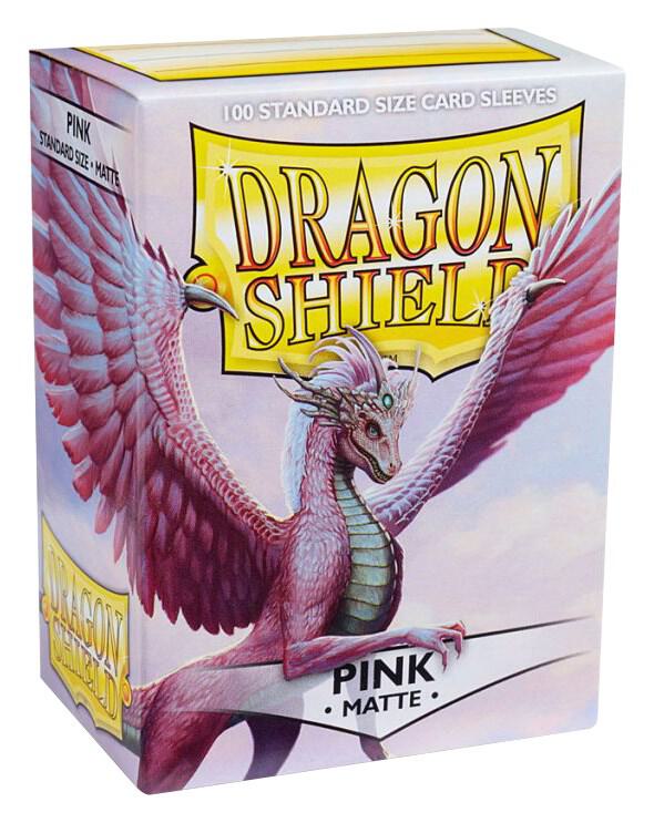 Dragon Shield Matte Sleeves Pink 100 Count Standard Size Card Sleeves