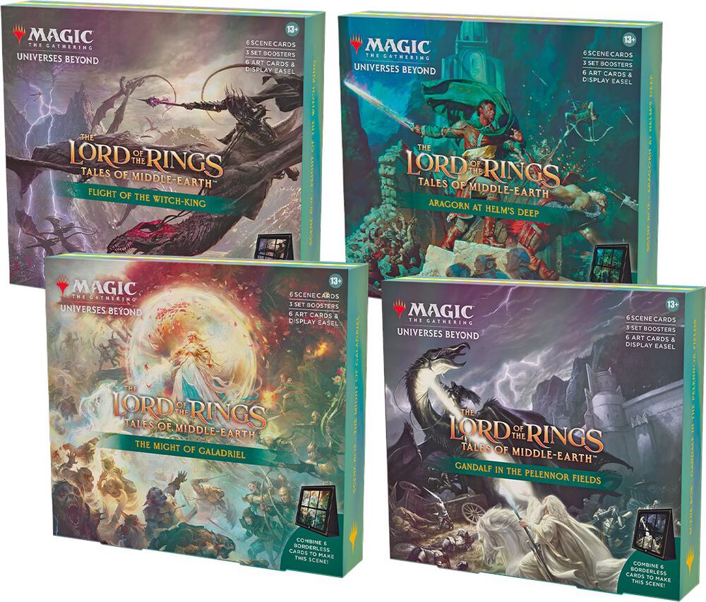 Magic The Gathering The Lord Of The Rings Scene Box - Booster Pack Cards