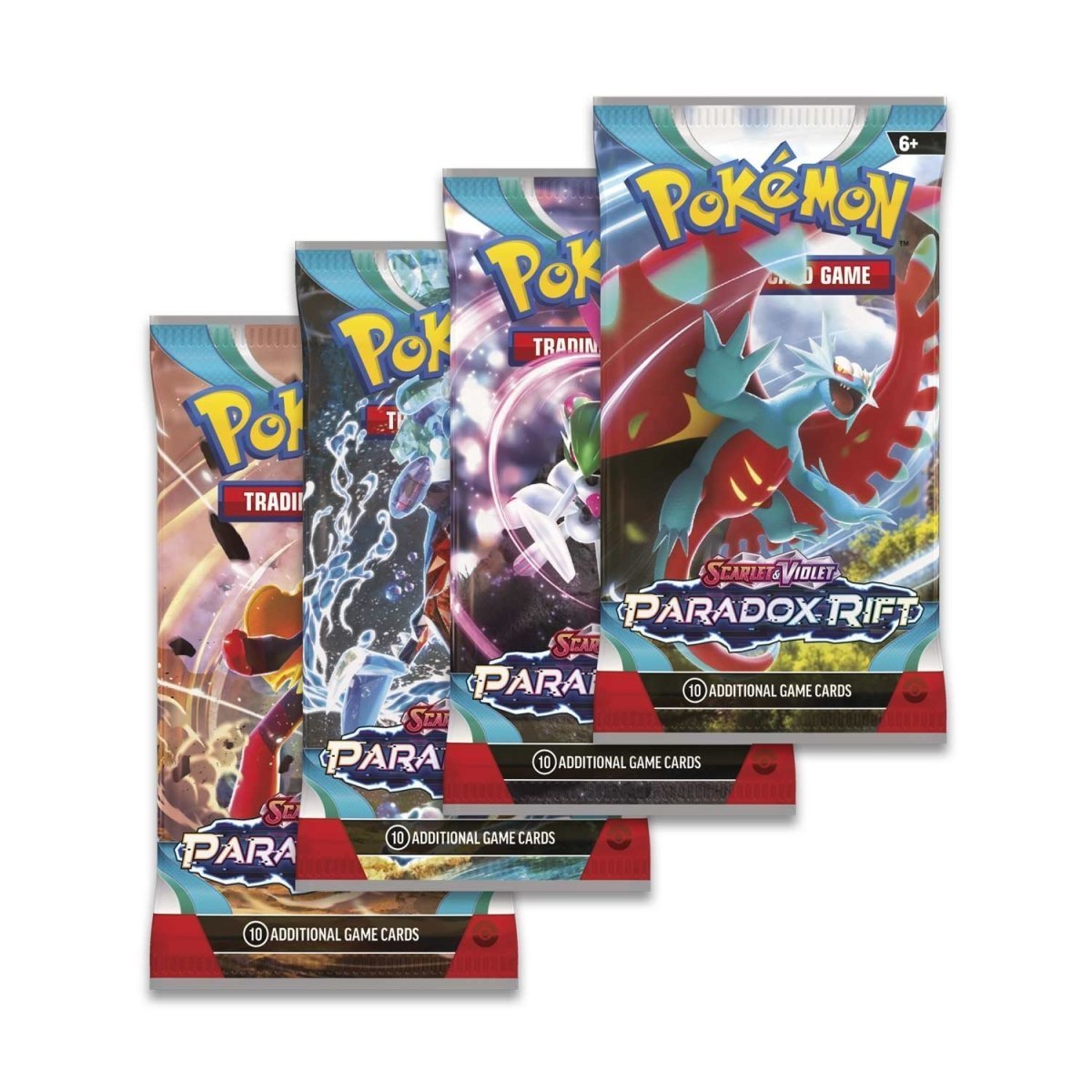 Pokemon TCG Paradox Rift Booster Box SV04 - Booster Pack Cards