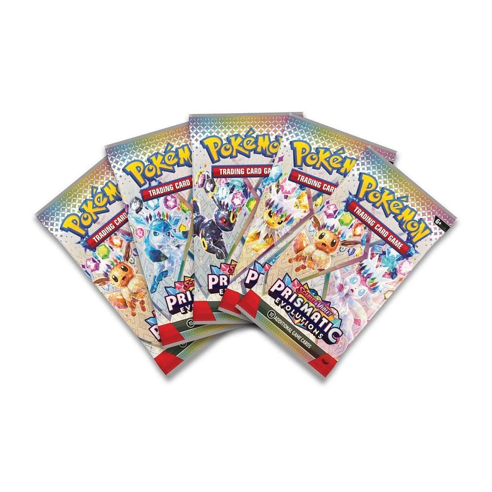 Pokemon TCG Prismatic Evolutions Accessory Pouch Special Collection SV8.5 - Booster Pack Cards